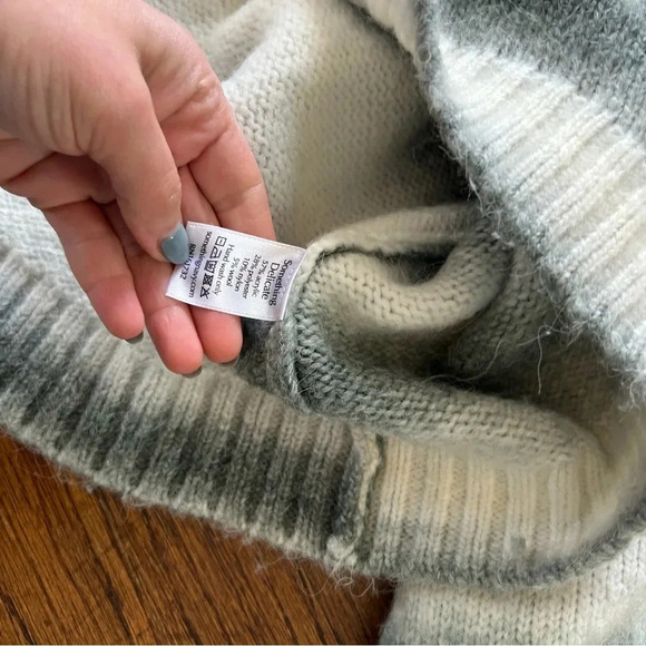 Something Navy Ombré Striped Sweater Hoodie - Picture 6 of 9